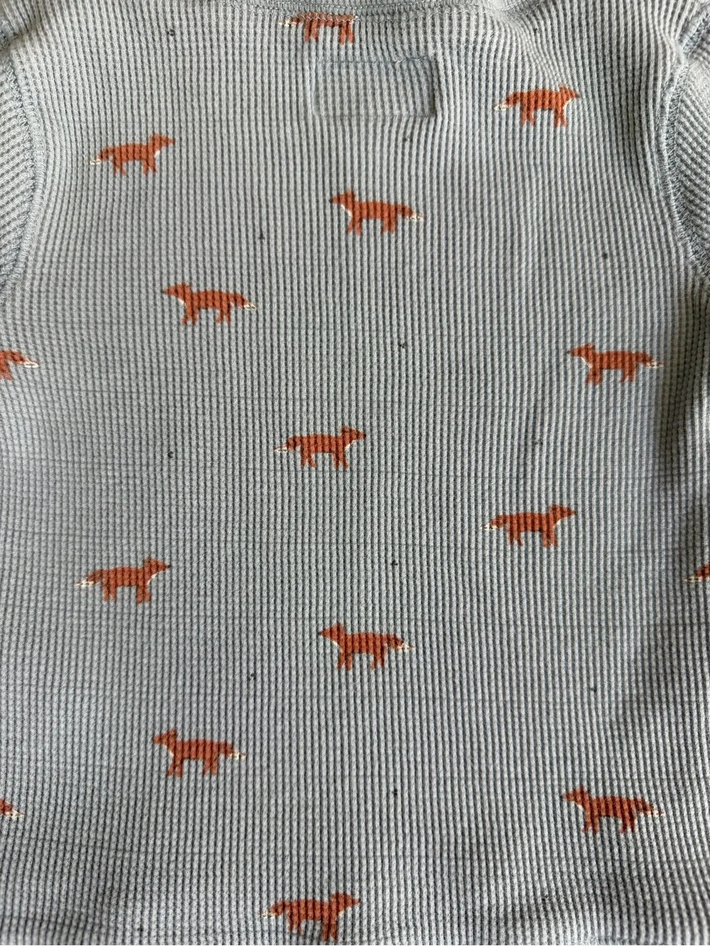 Little Planet Organic by Carter’s Fox Waffle Knit Set 18M Grey